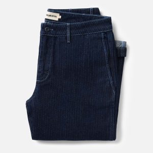 The Camden Pant in Rinsed Indigo Roped Denim