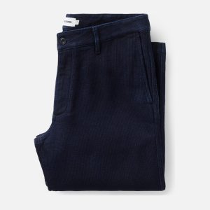 The Camden Pant in Rinsed Indigo Sashiko