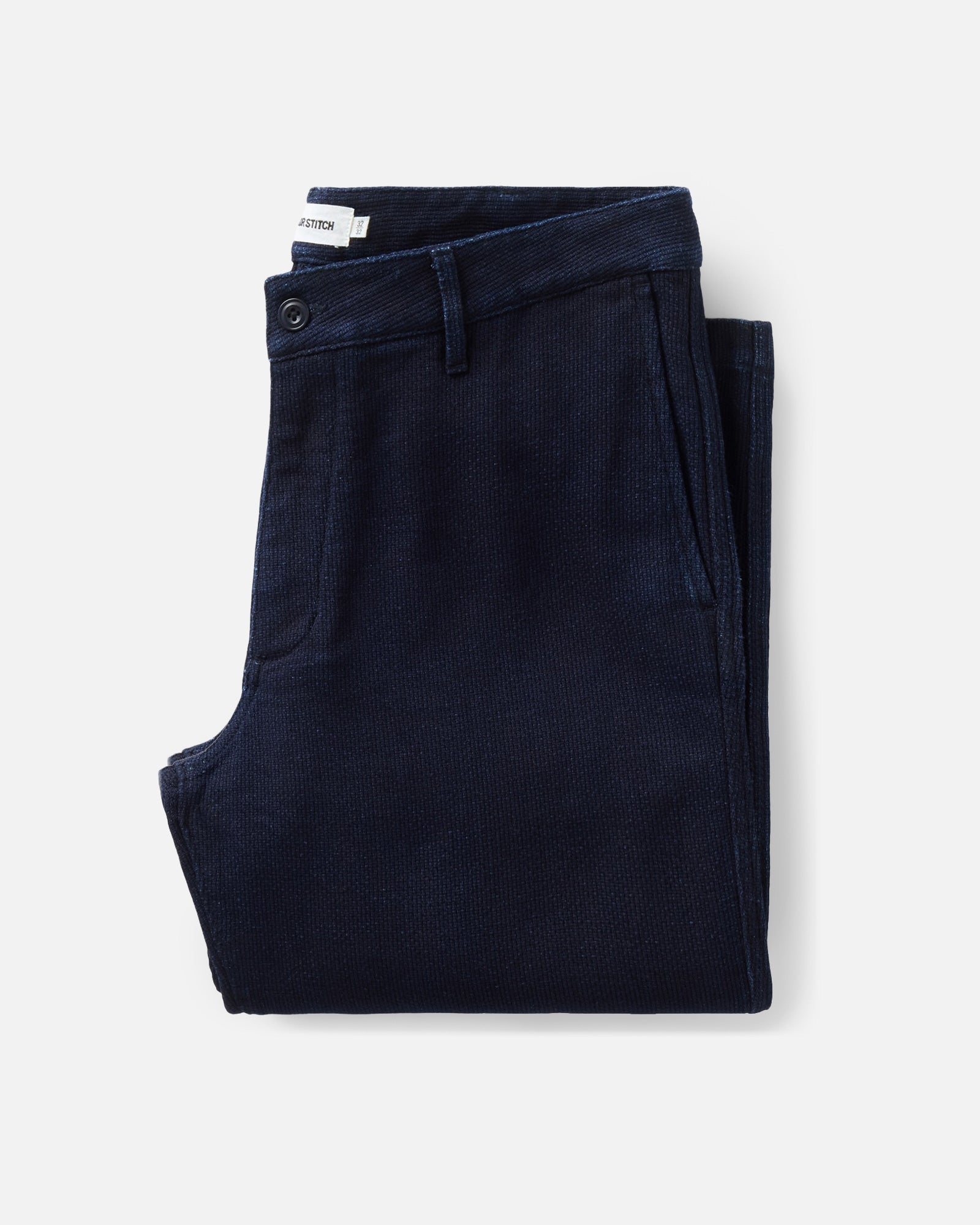 The Camden Pant in Rinsed Indigo Sashiko