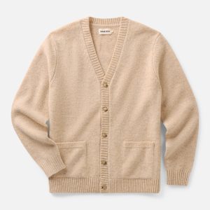 The Eastmoor Cardigan in Oatmeal Wool