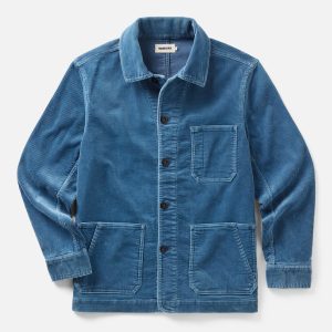 The Ojai Jacket in Washed Indigo Corduroy