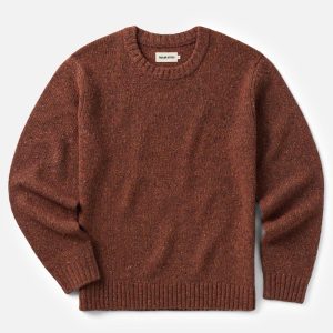 The Seafarer Crew Sweater in Ember Donegal